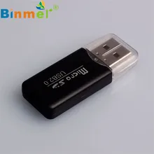 Мини 480 Мбит/с USB 2,0 MicroSD TFCard Reader Супер Скоростной мини Usb 2,0 Micro SD TF кард-ридер адаптер