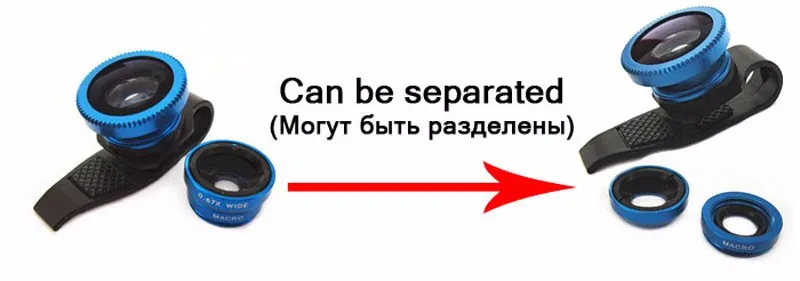 Универсальный 3 в 1 клип на камера для глаз рыбы объектив рыбий глаз Широкий угол макросъемки объектив мобильного телефона для iPhone 4s 5s 6 6s samsung Galaxy