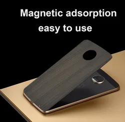 На Алиэкспресс купить чехол для смартфона back cover for moto z4 z3 play z2 force motoaola z series phone magnetic adsorption mods wood grain star backplane case shell