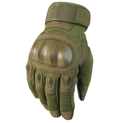 Тактические перчатки с твердыми костяшками для сенсорного экрана армейские военные страйкбол для альпинизма на открытом воздухе для пейнтбола перчатки для пальцев Guantes - Цвет: Full Army Green