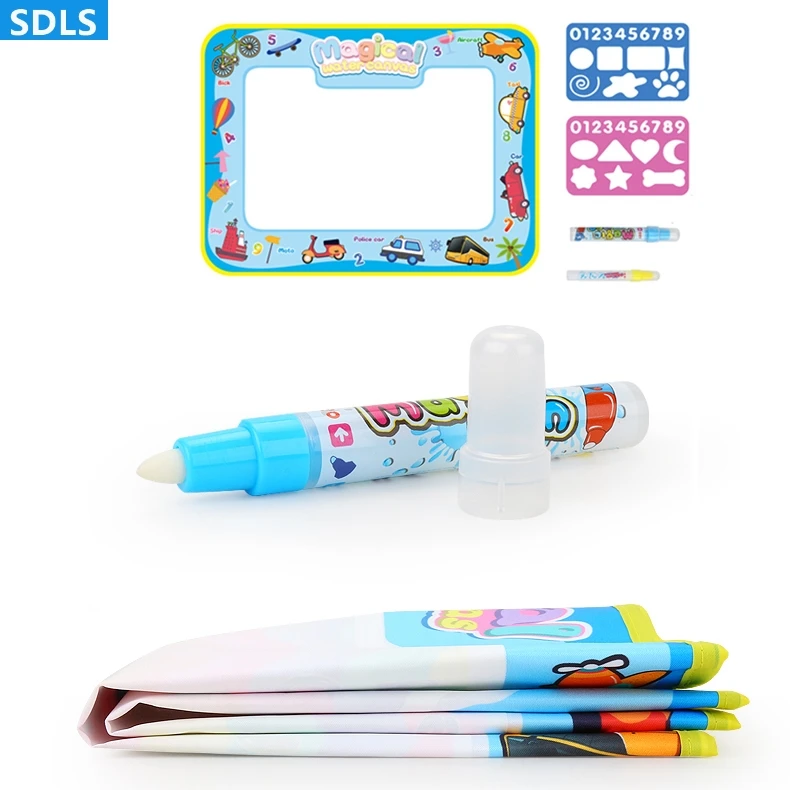 

Educational Creative Magic Water Drawing Board Canvas Kids Drawing Board Water Drawing Book Parents-Child Interaction 80*60 cm