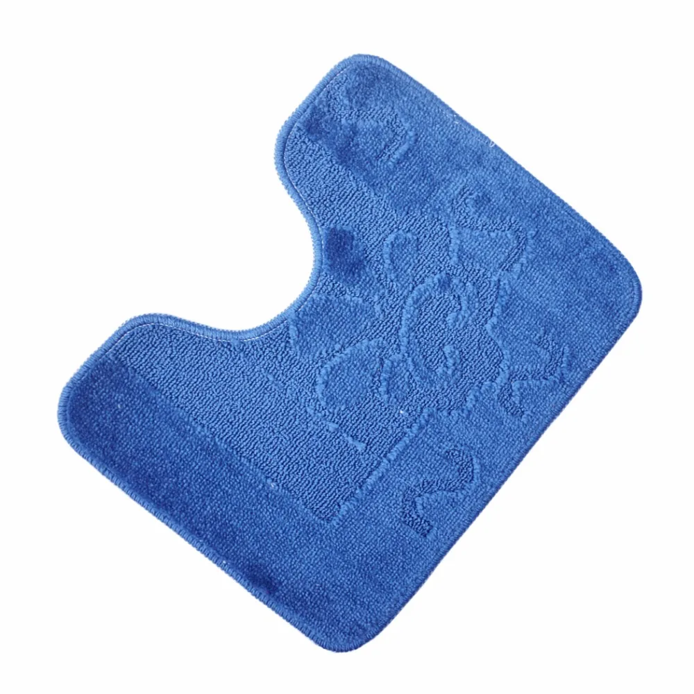 Blue bath rugs for toilet 40x50cm Free Shippingin Bath Mats from Home