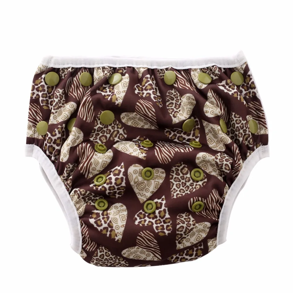 JinoBaby Swimming Nappy Pants Summer Baby for 6lbs to 30lbs. Wild Heart