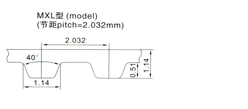 B56MXL B68MXL резиновый 45MXL 54MXL 3 мм ширина с закрытым контуром MXL ремень цвет ЧЕРНЫЙ