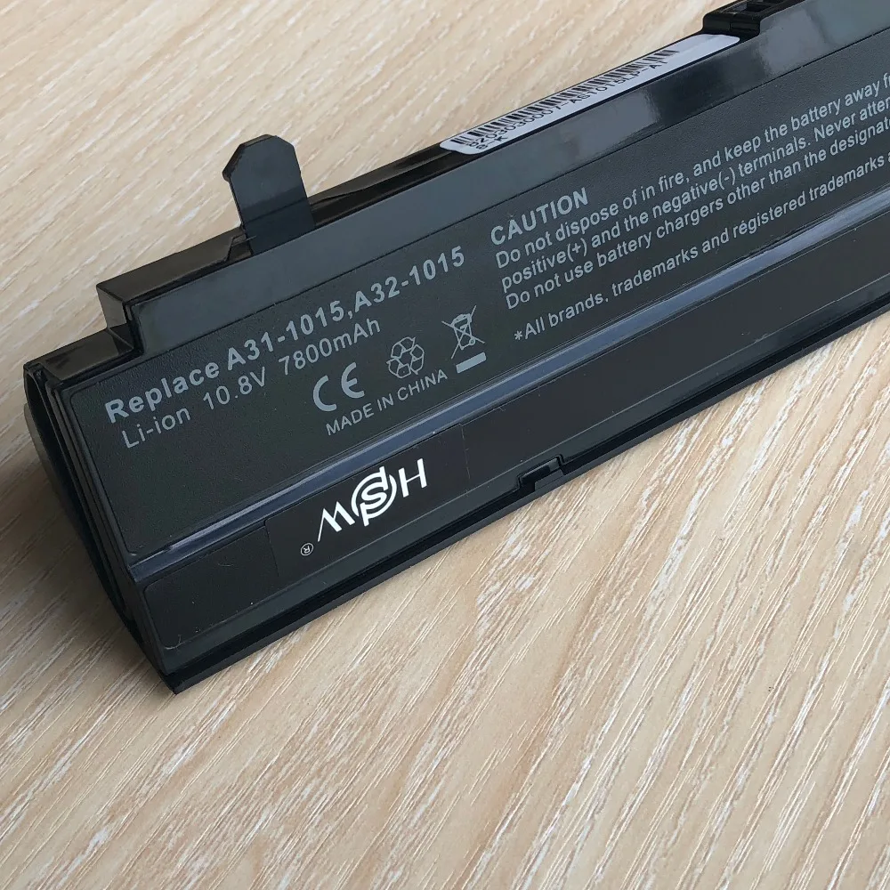 Tanie 7800mAH czarny Laptop bateria do ASUS Eee PC VX6 1011 1015 1015 P 1015PE 1016 1215N 1215B A31 1015 A32 1015 AL31 1015 PL32 1015