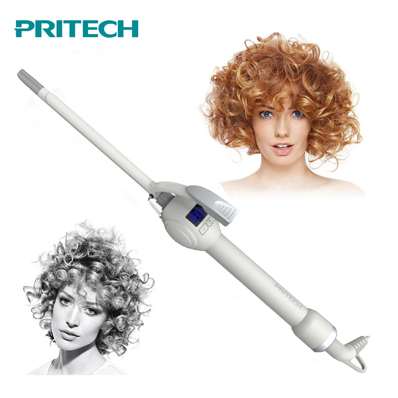 

Pritech 9mm Electric Hair Curler Roller Professional Ceramic Hair Curling Iron Curling Wand Fashion Styling Tools For Man&Woman