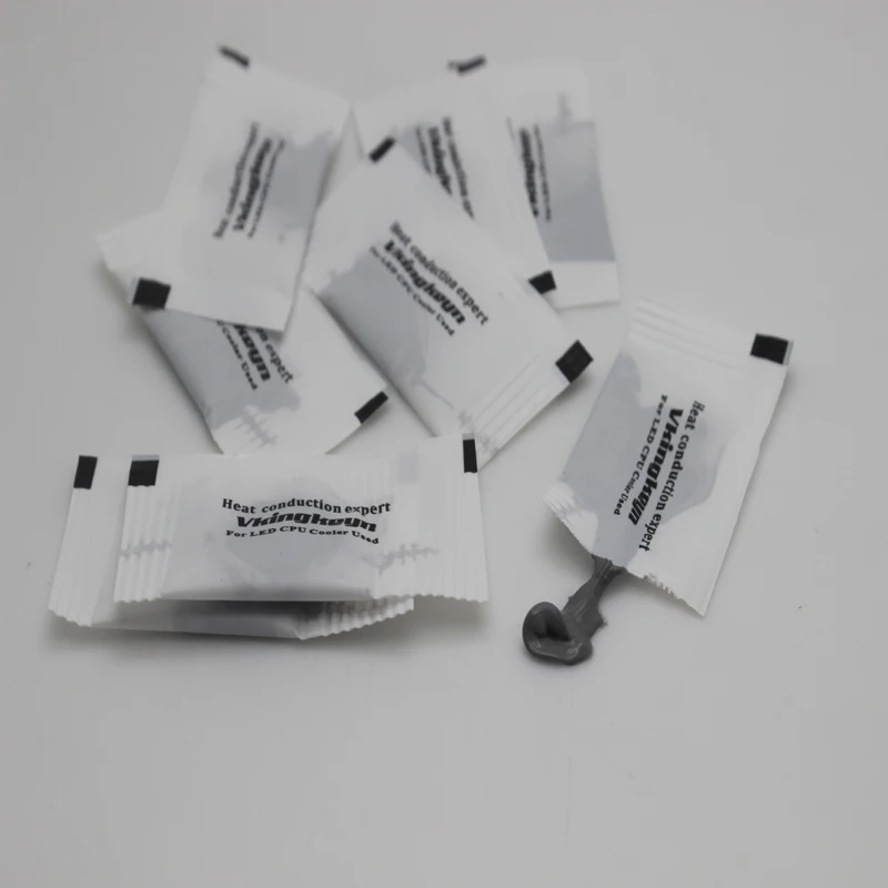 

100Pcs/lot pc Heatsink Fhermal Paste, CPU GPU LED Thermal Silicone Grease