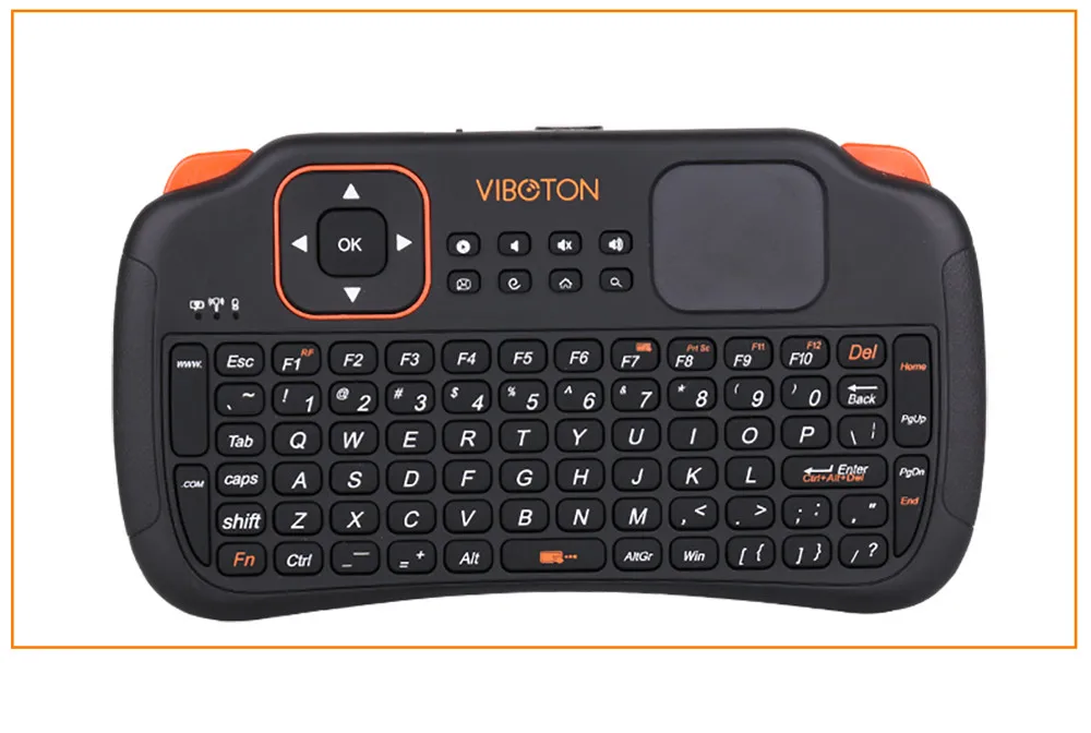 

VOBERRY Russian 2.4 GHz Wireless Keyboard Air Mouse Remote Controller With Fouchpad Supports English-Russian Bilingual Keyboard