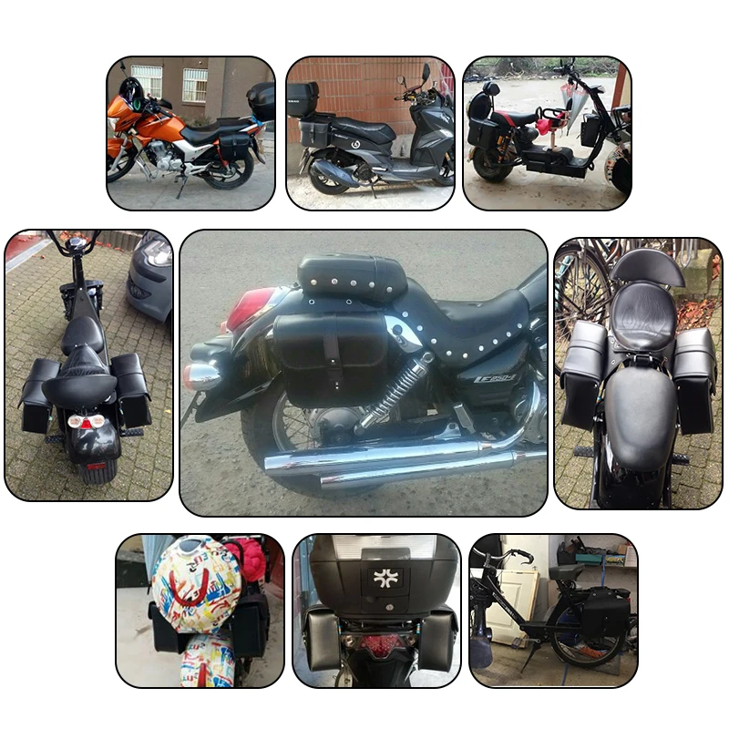 Motorcycle Saddle Bags For Harley Sportster XL 883 XL 1200 Side Tool