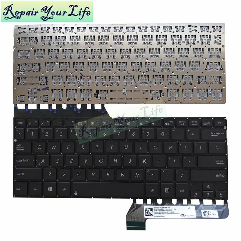 

laptop keyboard for ASUS UX430 UX430U UX430UA UX430UQ UX305UAB US English black no frame new 9Z.NBXPG.G01 0KNB0-212CUS00