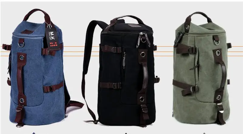 Английская Мода, студенческие подростковые школьные сумки, большая вместительность, Холщовый кожаный рюкзак для путешествий, кемпинга, Многофункциональный ретро рюкзак