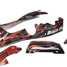 HPI Racing Племенной Окрашенный корпус красный Baja 5B 104230