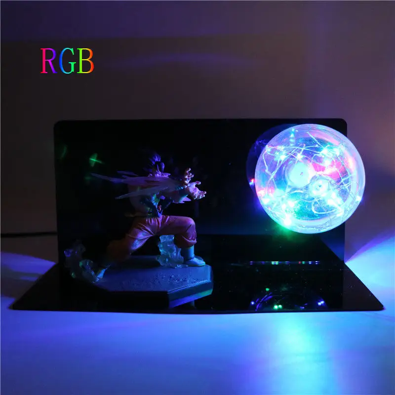 Лампа DBZ Son Goku детский светодиодный ночсветильник Luminaria декоративная настольная 3D