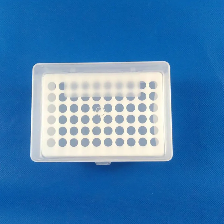

Plastic Pipette Box 60vents for 1000ul blue Pipette Tips 1ml Pipette Tips Box