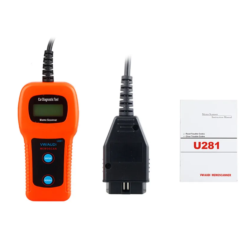 Топовый U281 OBD2 CAN BUS кодовый Сканнер считыватель кодов двигателя автомобильный диагностический сканер лучше, чем U280 сканер кода автомобиля