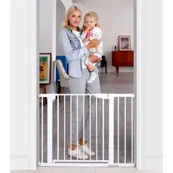 Детская безопасность ворота детский дверной замок безопасности использовать в дверной проем лестницы широкие ворота Бесплатная