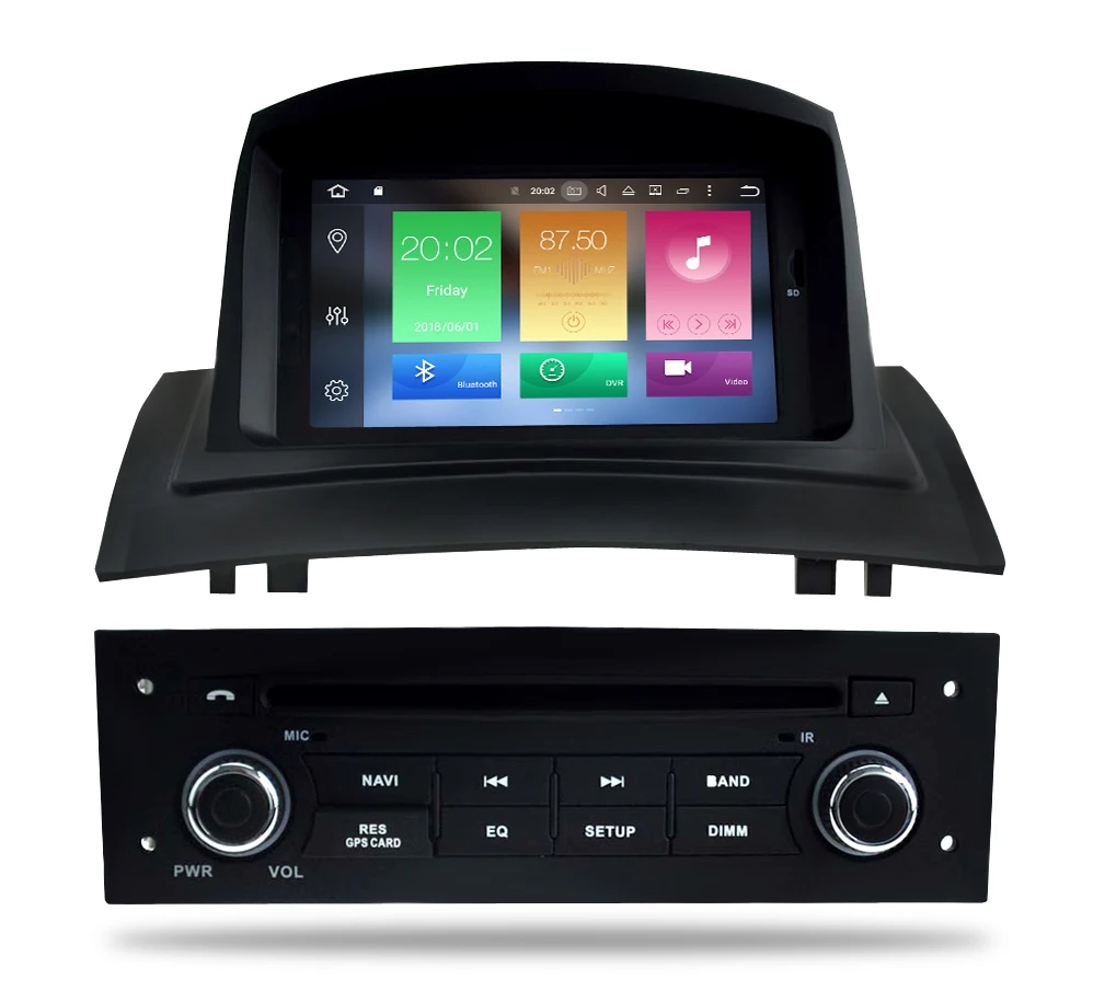 Headunit For Renault Megane 2 Fluence 2002-2008 Android 8.0 Car Stereo DVD Player GPS Navigation 4GB RAM Video Multimedia Radio