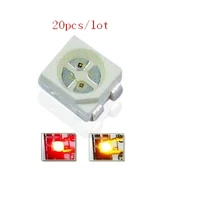 40 шт./лот красный и желтый двухцветный smd led 3528 светильник диод 1210 поверхностного монтажа чип led светодиод CE& Rohs
