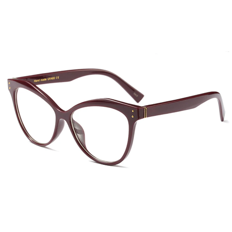 Модная оправа для очков кошачий глаз, женские очки, компьютерные оптические очки для женщин, винтажные очки, прозрачные линзы, оправа для очков RS466 - Цвет оправы: RS466 C5