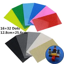 16*32 pontos diy blocos de construção placa inferior brinquedos ninjago placa base educacional anime pisos compatíveis com legoingl para o presente