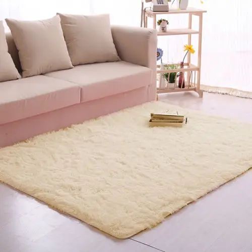 Fluffy Anti skid Shaggy Area Rug Yoga Carpet Home Bedroom Floor Dining