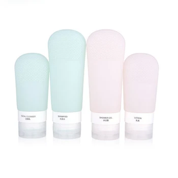 

Travel sub-silicone Bottling Silicone Suction Cup Brush Head Cosmetic Skin Care Products Bottled Soft Portable Lotion Bottle D40