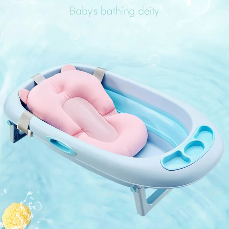 

2018 Baby bath tub foldable infant support cushion mat