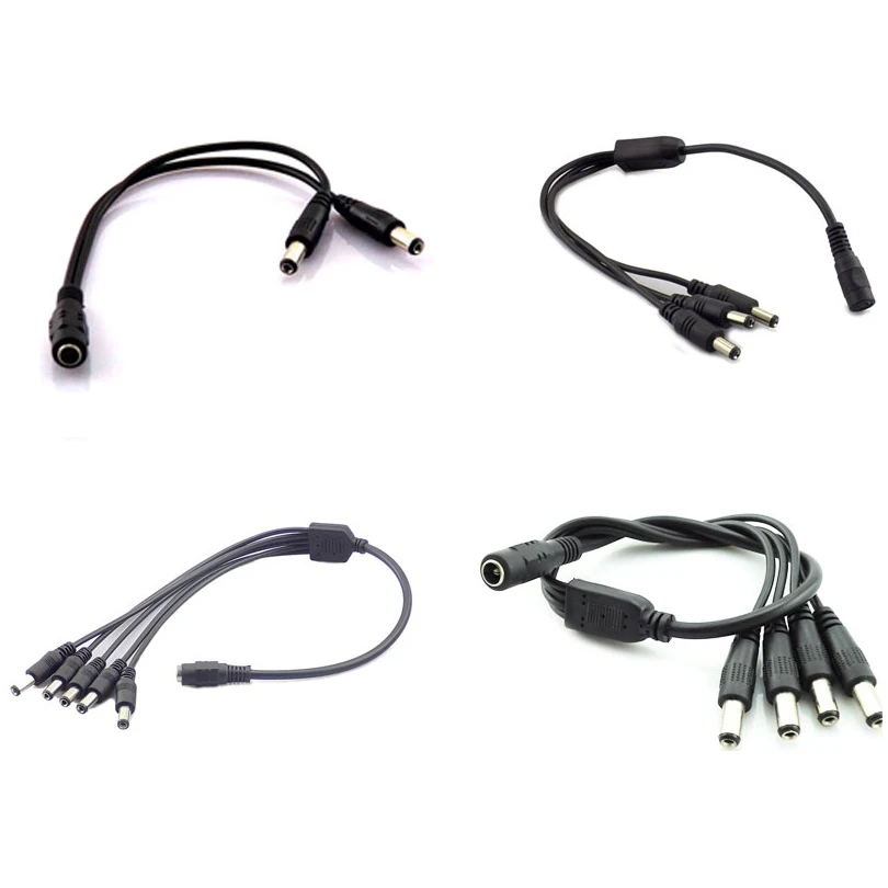 

Camera Cable 1 Female to Male Power Supply Plug Cable for CCTV Security Camera Accessories Power SplitterSupply Adapter DC 12V