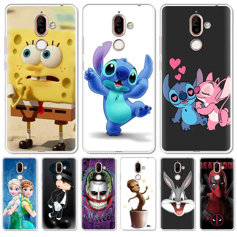 

Luxury Stitch Soft Silicone phone Case Cover For Nokia 1 3 5 8 6 2 7 Plus 9 X6 2.1 3.1 5.1 6.1 2018 Back Coque Capa Shell Cute