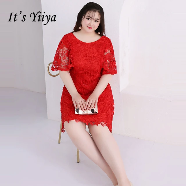Designer Red Cocktail Dress