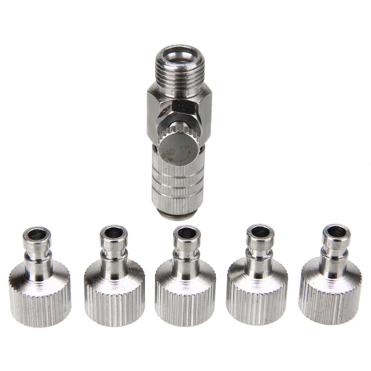 1set Airbrush Quick Disconnect Coupler Fitting Adapter With 4 Fittings 1/8  Part Spray Gun Air