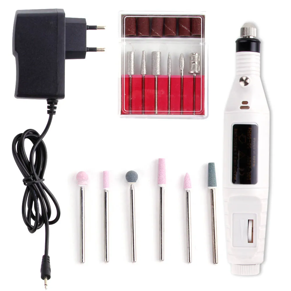 

Professional Electric Nail Drill Milling Gel Cuticle Remover Drill Bit Set Machine Manicure Apparatus Pedicure Tools Nail Art
