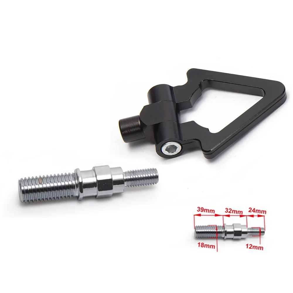 Black Япония модели гоночный автомобиль винт алюминиевый CNC буксировочный крюк JDM гонка для Honda Toyota EP-RTH001 - Название цвета: Black