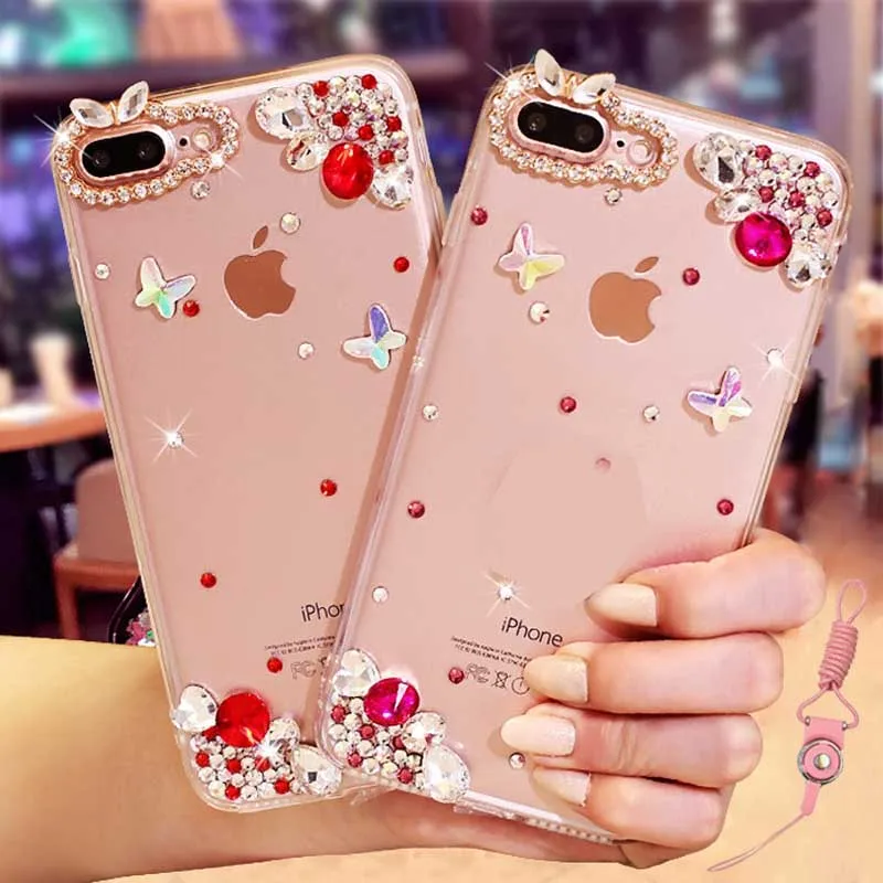 

LaMaDiaa For Xiaomi 8 9SE Lite Redmi 5A 5 6A Note6 7 Pro MAX2 5S 5X Note 5A 4X Luxury Rhinestones Glitter case cover Crystal