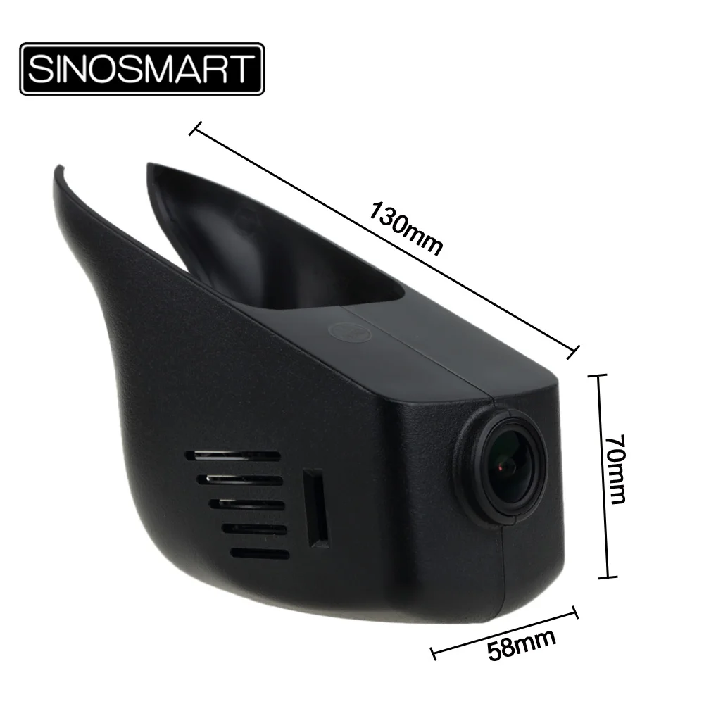 SINOSMART Novatek 96658 автомобильный Wifi DVR для Nissan March/Tiida/Sylphy/X-trail/Teana/Qashqai/Livina управление с помощью приложения SONY IMX323