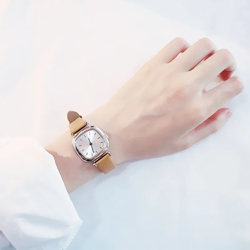 

Simple Harajuku Cute Girl Quartz Watch Luxury Casual Women's Leather Clock Gift Montre Femme relojes reloj dw relogio feminino