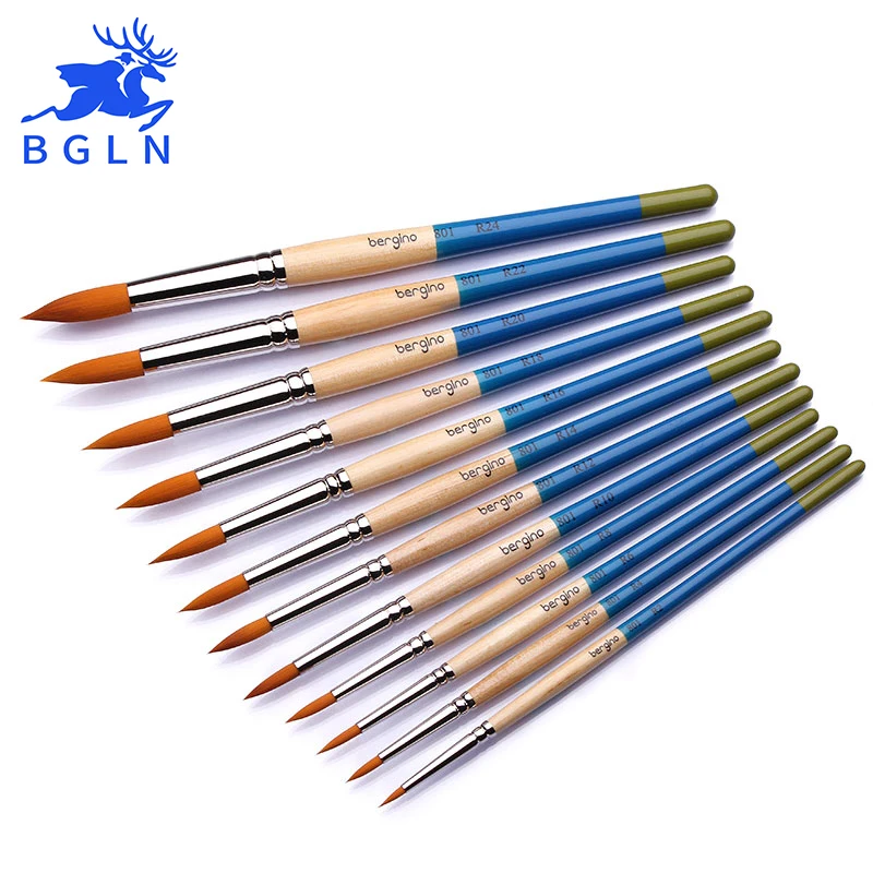 BGLN 1Piece Korean Nylon Hair Painting Brush Pointed Watercolor
