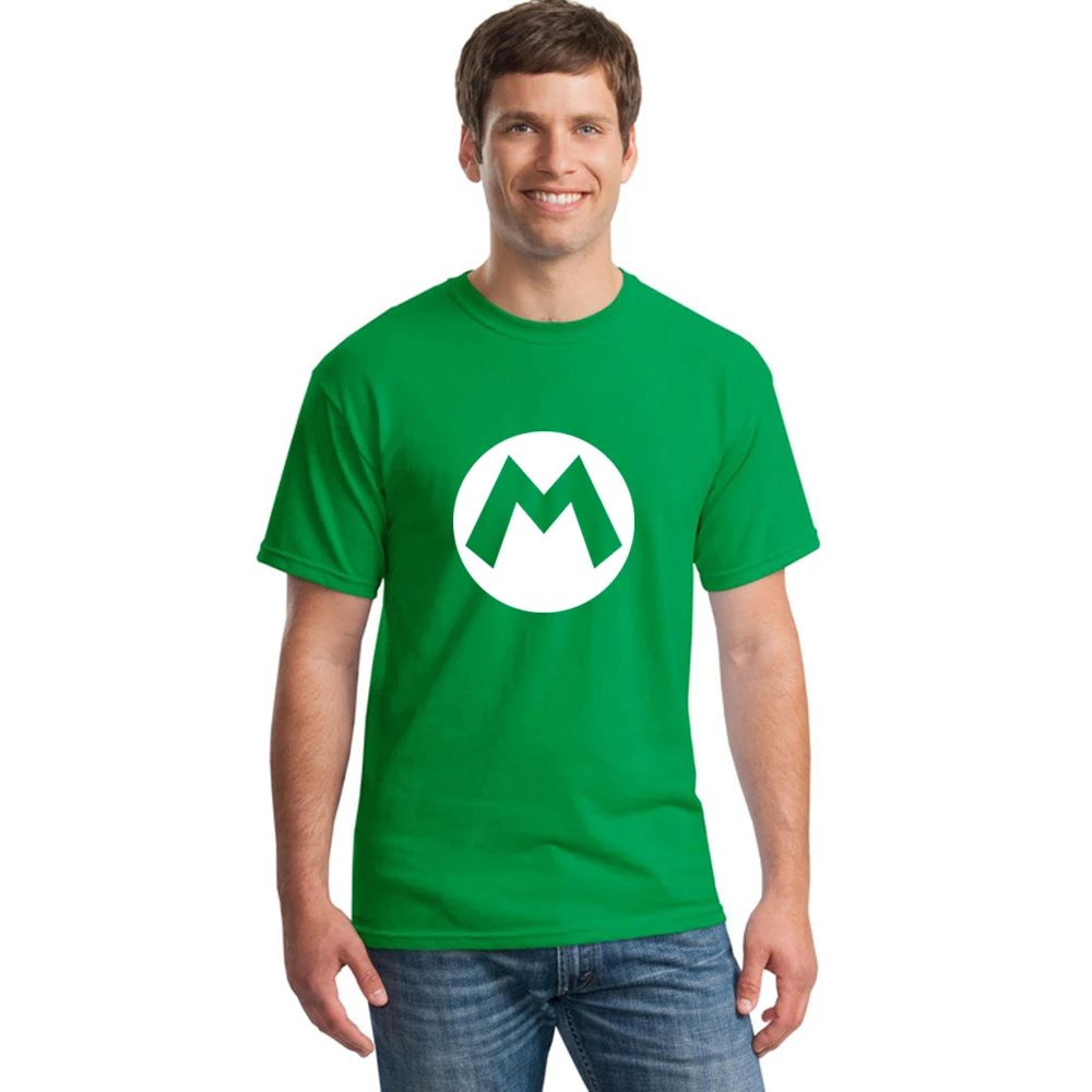 Super Mario Bros M Logo T Shirt Summer New Cartoon Men T-shirts Fashion Short Sleeve Cotton O-neck Game Men Clothing Tops Tee Super Mario Bros M Logo T Shirt Summer New Cartoon Men T-shirts Fashion Short Sleeve Cotton O-neck Game Men Clothing Tops Tee