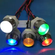 3 в 5 в 6 в 12 В пластиковый держатель светодиода F10 10 мм белый красный зеленый синий желтый оранжевый RGB светодиодный светильник 20 см провод x 100 шт