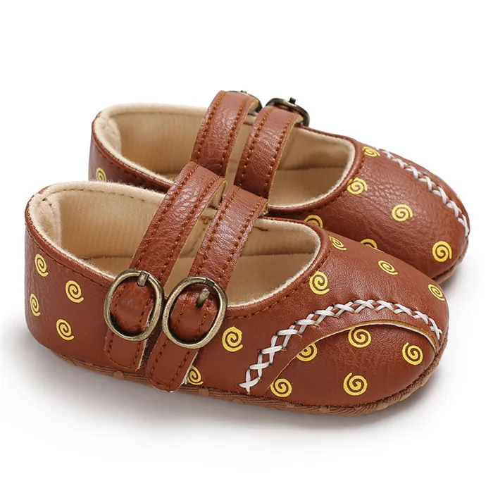

Sweet Casual Princess Girls Baby Kids Pu Leather Solid Crib Babe Infant Toddler Baby Mary Jane Shoes