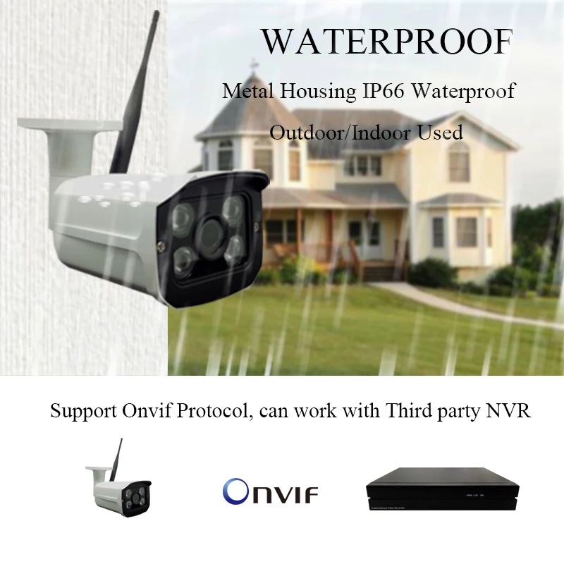 HD 1080P WiFi IP камера беспроводная Onvif 720P CCTV камера Домашняя безопасность наблюдения слот карты Micro SD уличная Водонепроницаемая камера