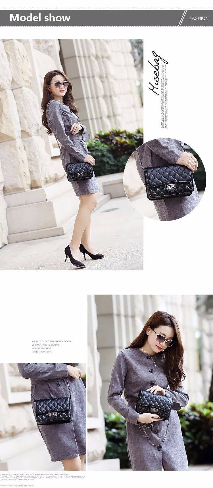 Yuhua, новые сумки, модная трендовая сумка-мессенджер, одно плечо ретро лоскут, алмазная цепочка женская сумка