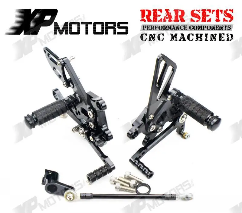 

CNC Racing Adjustable Rearset Rear Sets Foot pegs For Aprilia RSV4 Factory APRC 2011-2014 Black