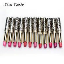 12 шт./партия губные помады окраска губ Макияж партия Леопард Увлажняющая губная помада набор длительный не матовый однородный дамы красота губ