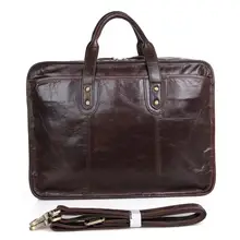 2016 New Arrival 100% Leather Briefcases Men’s Cow Leather Messenger Shoulder Bag Handbags Travel Bags 7329