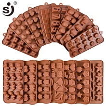 Новая силиконовая форма для шоколада, 24 формы, инструменты для выпечки шоколада, антипригарная силиконовая форма для торта, желе и конфет, 3D форма, сделай сам, хорошая