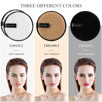 

4PCS Soft Reusable Facial Puff Cleansing Puff Makeup Remover Pads Make Up Tool