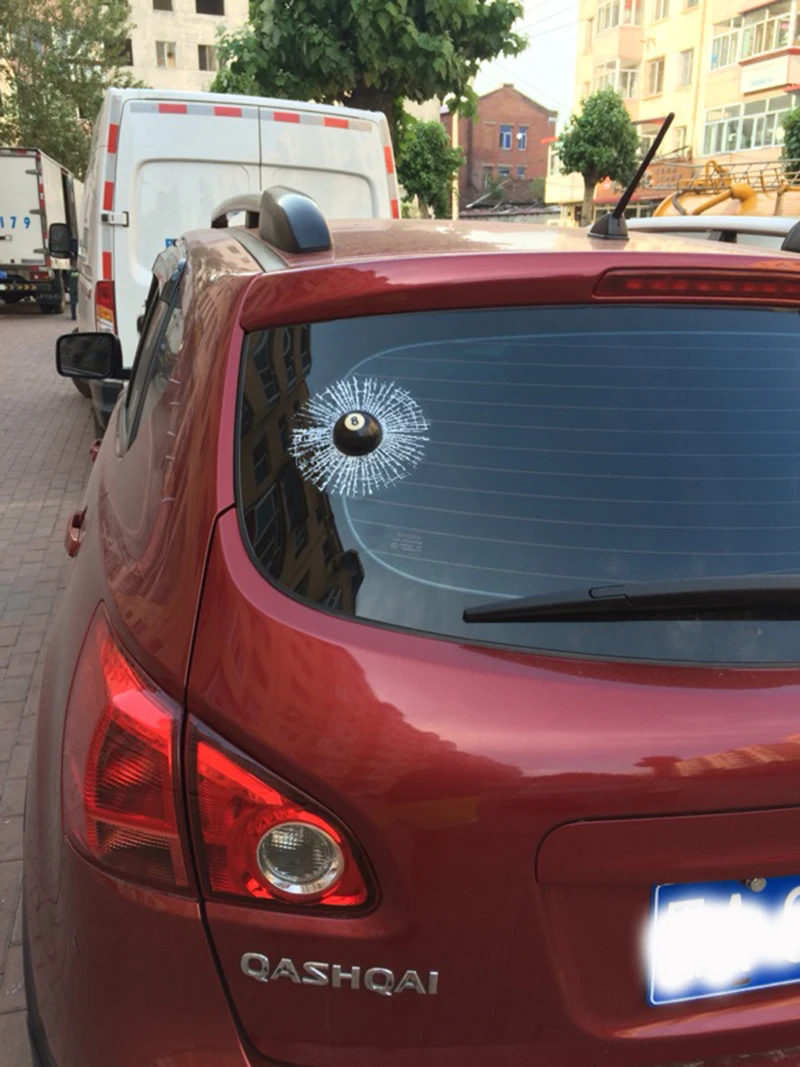 3D Mobil Stiker Lucu 8 Hit Biliar Snooker Bola Auto Styling Mobil