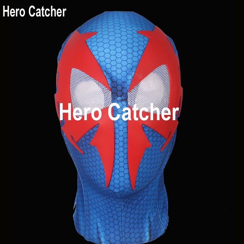 Герой Catcher-4 высокого качества мышечный оттенок 2099 Человек-паук косплей костюм с зеркальной линзой 2099 Человек-паук костюм для человека
