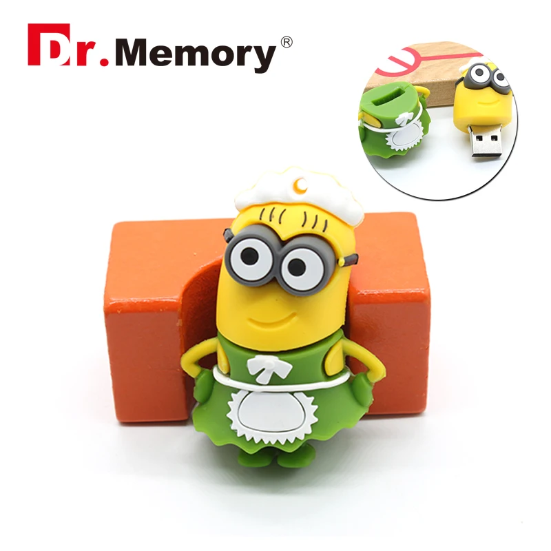 USB флеш накопитель в стиле мультфильма Миньоны 64 ГБ 2 0 флешка карта памяти 32 4 8 16